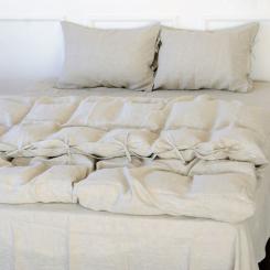 Постельное белье MirSon Лен Grey sky 220х240 Фото 1