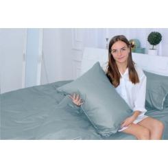 Постельное белье MirSon Сатин 0843 Grey Blue 220х240 Фото 1