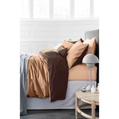 Постельное белье MirSon Сатин Premium Cappuccino 0165+0211 110х140 Фото