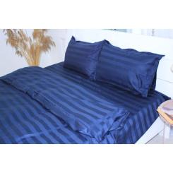 Постельное белье MirSon Сатин Premium-страйп Blue Sea 160х220 Фото 2
