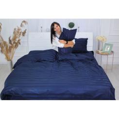 Постельное белье MirSon Сатин Premium-страйп Blue Sea 160х220 Фото 5