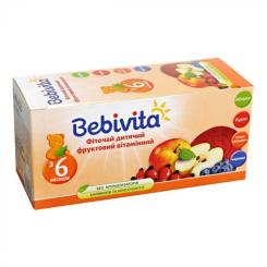 Детский чай Bebivita фруктовий вітамінний, 30 г Фото