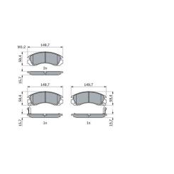 Тормозные колодки Bosch 0 986 424 523 Фото 4