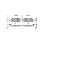 Тормозные колодки Bosch 0 986 424 638 Фото 3