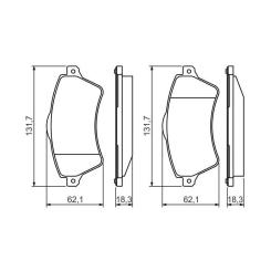 Тормозные колодки Bosch 0 986 424 721 Фото 3