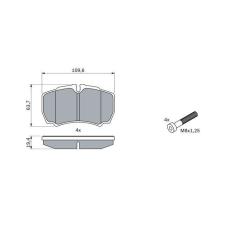 Тормозные колодки Bosch 0 986 424 750 Фото