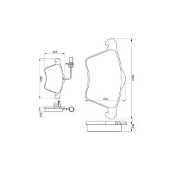 Тормозные колодки Bosch 0 986 424 780 Фото