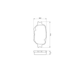 Тормозные колодки Bosch 0 986 424 808 Фото 1