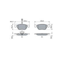 Тормозные колодки Bosch 0 986 494 004 Фото
