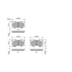 Тормозные колодки Bosch 0 986 494 153 Фото 2