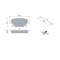 Тормозные колодки Bosch 0 986 494 171 Фото 1