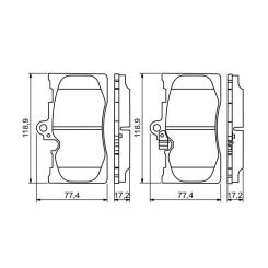 Тормозные колодки Bosch 0 986 494 252 Фото 4