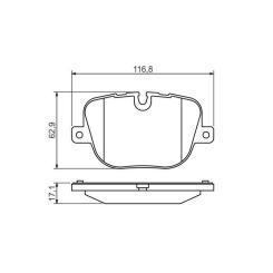 Тормозные колодки Bosch 0 986 494 409 Фото 4