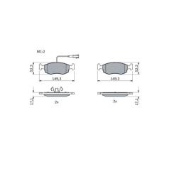 Тормозные колодки Bosch 0 986 494 463 Фото 1