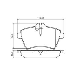 Тормозные колодки Bosch 0 986 495 273 Фото