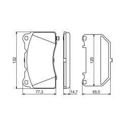 Тормозные колодки Bosch 0986494880 Фото 5