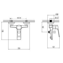 Смеситель Corso CB-1C137C (9614200) Фото 2