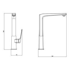 Смеситель Corso BOLSENA CB-4B237C (9614100) Фото 3