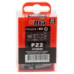 Набор бит Ultra PZ2x25мм 1/4" 25шт S2 Фото 4