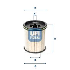 Фильтр топливный UFI 26.122.00 Фото