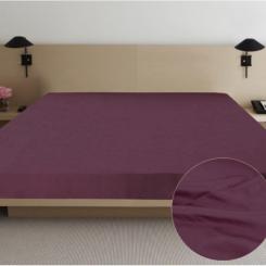 Простынь Ярослав сатин 06 вишневый 220х240 Фото