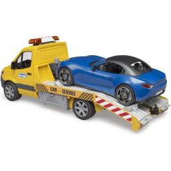 Спецтехника Bruder автомобиль MB Sprinter эвакуатор с родстером Фото 1