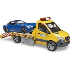 Спецтехника Bruder автомобиль MB Sprinter эвакуатор с родстером Фото 3