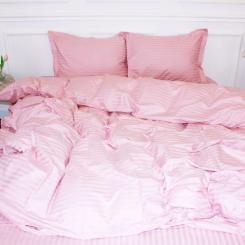 Пододеяльник MirSon Satin Stripe 30-0007 Pink 160х220 см Фото