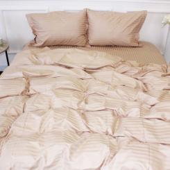 Пододеяльник MirSon Satin Stripe 30-0004 Cream 220х240 см Фото