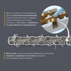 Сетевой удлинитель Electrum C-ES-1791 2.0m, 3 роз, white Фото 4