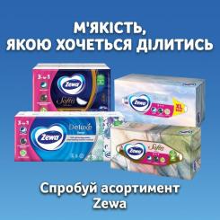 Салфетки косметические Zewa Everyday 100 шт. Фото 9