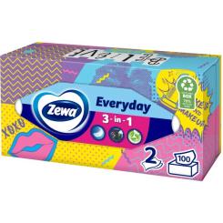 Салфетки косметические Zewa Everyday 100 шт. Фото