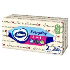 Салфетки косметические Zewa Everyday 100 шт. Фото 1