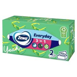 Салфетки косметические Zewa Everyday 100 шт. Фото 4
