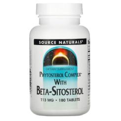 Травы Source Naturals Бета-Сітостерол 113мг, 180 таблеток Фото
