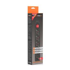 Сетевой фильтр питания REAL-EL RS-Protect M 3m, black Фото 10