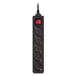 Сетевой фильтр питания REAL-EL RS-Protect M 3m, black Фото 1