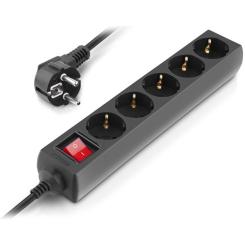 Сетевой фильтр питания REAL-EL RS-Protect M 3m, black Фото 4