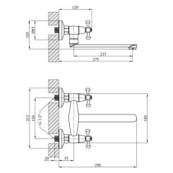 Смеситель Kroner Rhein-C040 Фото 5