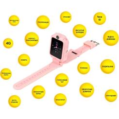 Смарт-часы AURA A4 4G WIFI Pink Фото 3