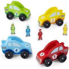 Игровой набор Melissa&Doug Дерев'яний набір Гоночні автомобілі Фото