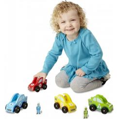 Игровой набор Melissa&Doug Дерев'яний набір Гоночні автомобілі Фото 1