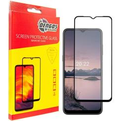 Стекло защитное Dengos Full Glue Nokia G21 black frame Фото
