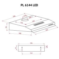 Вытяжка кухонная Perfelli PL 6144 W LED Фото 11
