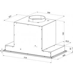 Вытяжка кухонная Pyramida ABH 52 DD (1150) IX Фото 5