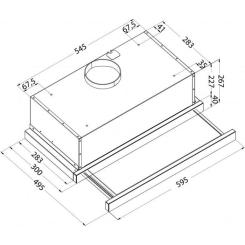 Вытяжка кухонная Pyramida ATH 60 (800) GBL Фото 3