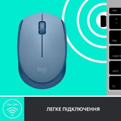 Мышка Logitech M171 Blue Grey Фото 5