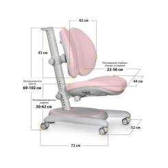 Детское кресло Mealux Ortoback Duo Pink Фото 2