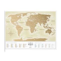 Скретч карта 1DEA.me Travel Map Gold World українська Фото
