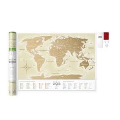 Скретч карта 1DEA.me Travel Map Gold World українська Фото 2